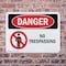 Signmission No Trespassing Danger Sign, Plastic, 10in W x 7in L, 2PK OS-2PACK-DS-P-710-L-1493 - alternate 5